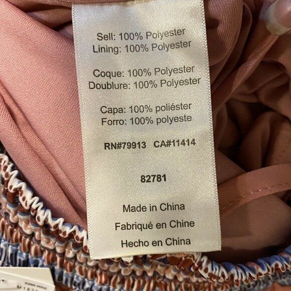 Q&A Pink Strappy Drop Waist Lined Maternity Dress - Picture 3 of 5